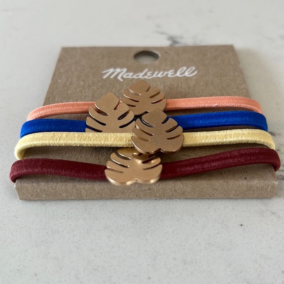 Madewell Four-Pack Palm Leaf Hair Ties - Picture 10 of 13